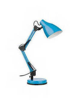 Blue Metal Adjustable Table Lamp